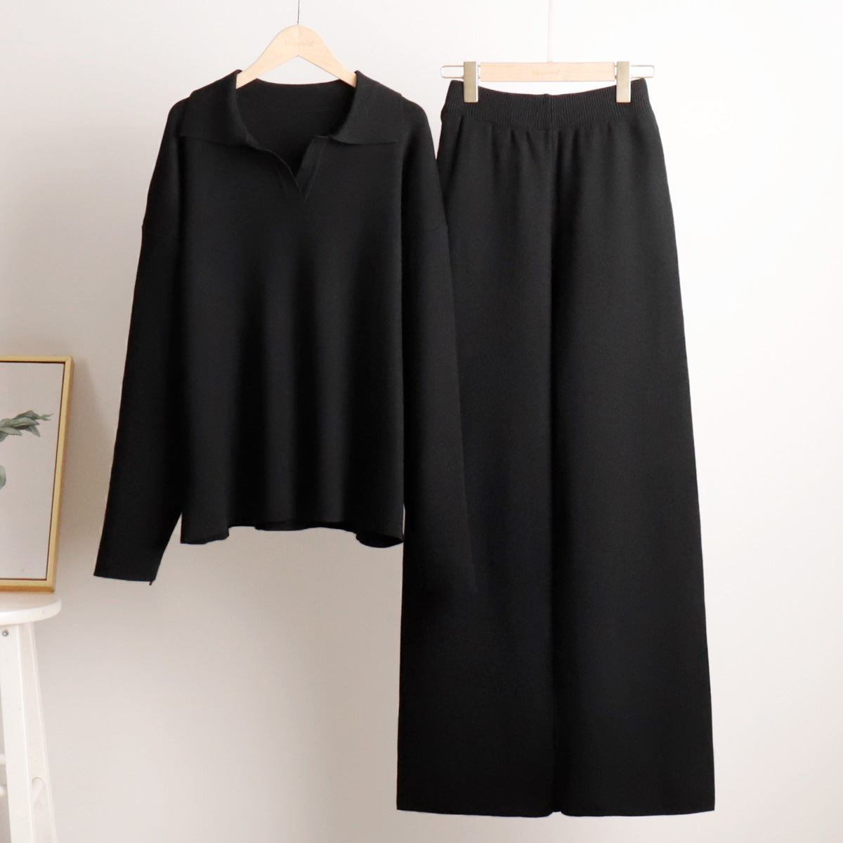 Women's Wide-Leg Polo Loungewear Set - photo 6