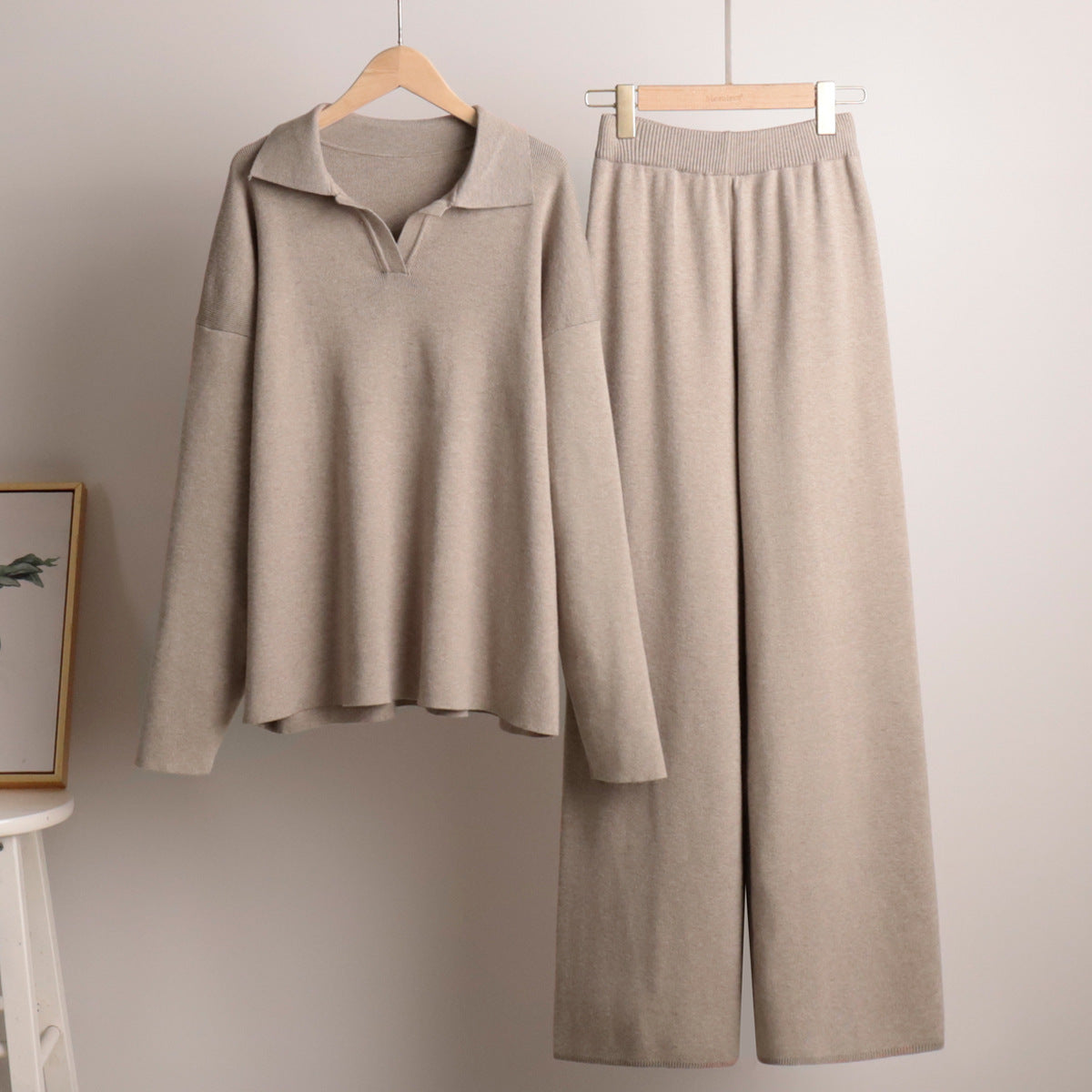 Women's Wide-Leg Polo Loungewear Set - photo 5
