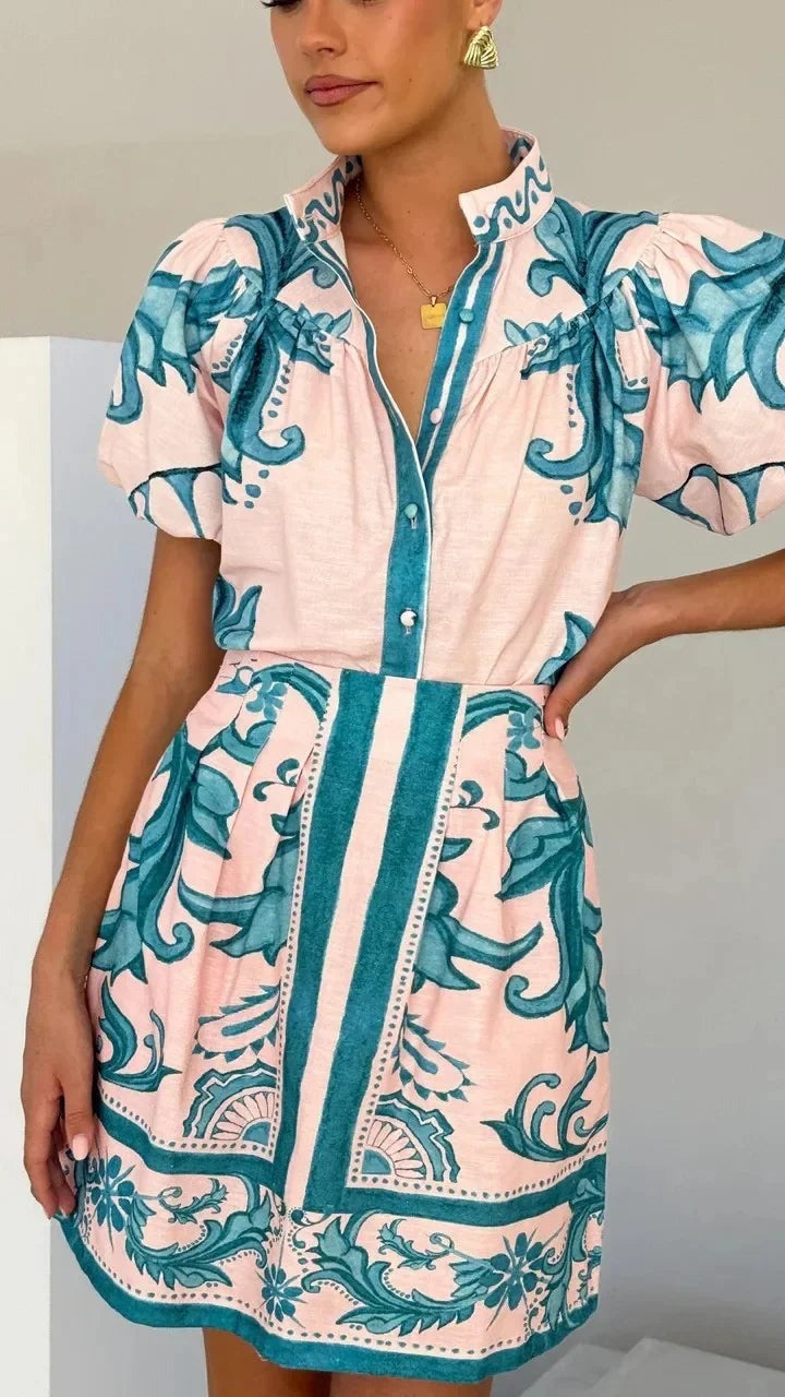 Kelsey Floral Linen Cocktail Dress for Women - photo 4