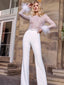 Emilia | Women's Glamorous Lilac Sequin Feather Jumpsuit