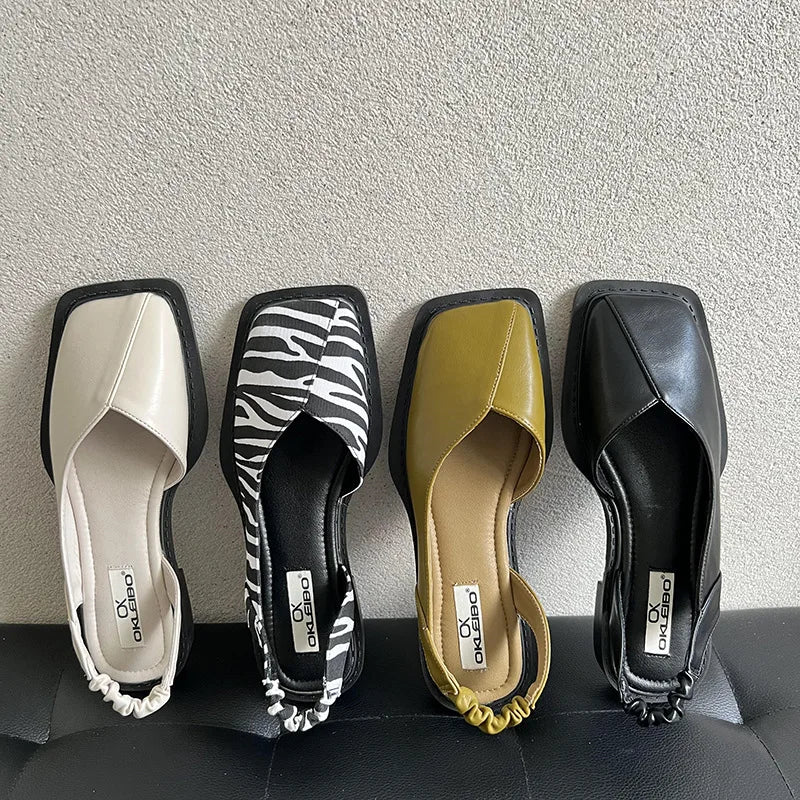 Women's Square Toe Slingback Sandals for Everyday Wear - photo 2