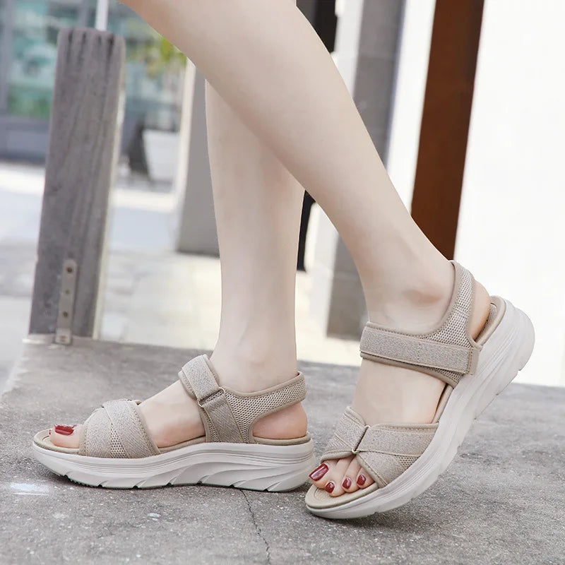 Women's Orthopedic Wedge Sandals With Cushioned Arch Support — Non-Slip, Wide Fit, All-Day Summer Comfort
