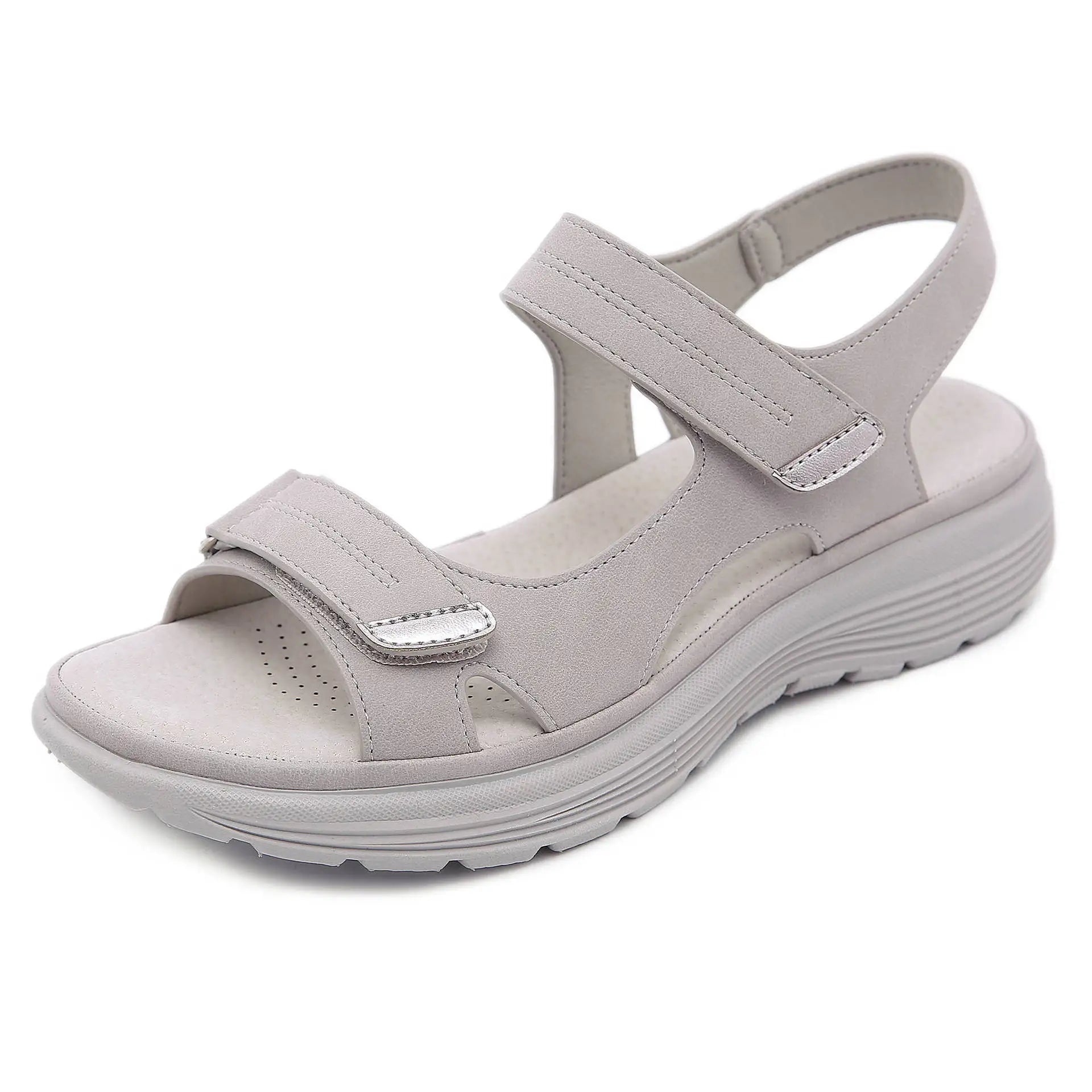 Women's Orthopedic Leather Sandals With Cushioned Arch Support — Wide Fit, All-Day Comfort