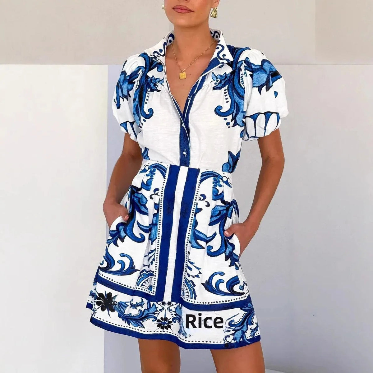 Kelsey Floral Linen Cocktail Dress for Women - photo 8