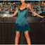 Ava | Women's Glamorous Sequin Feather Mini Dress