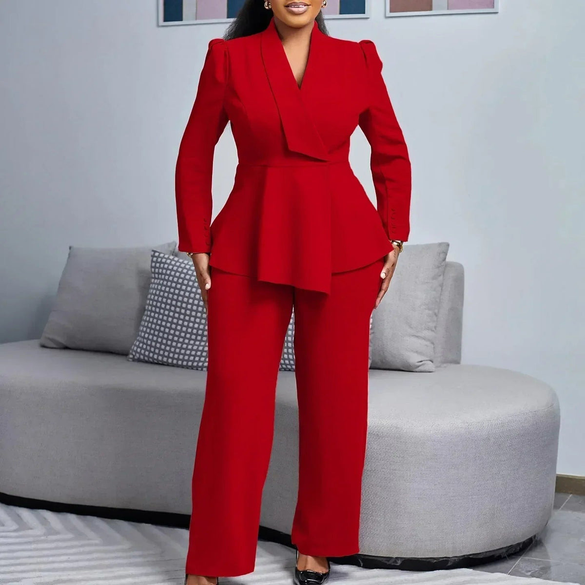 Kylie | Chic Formal Suit Set with Tailored Long Blazer for Women - photo 2