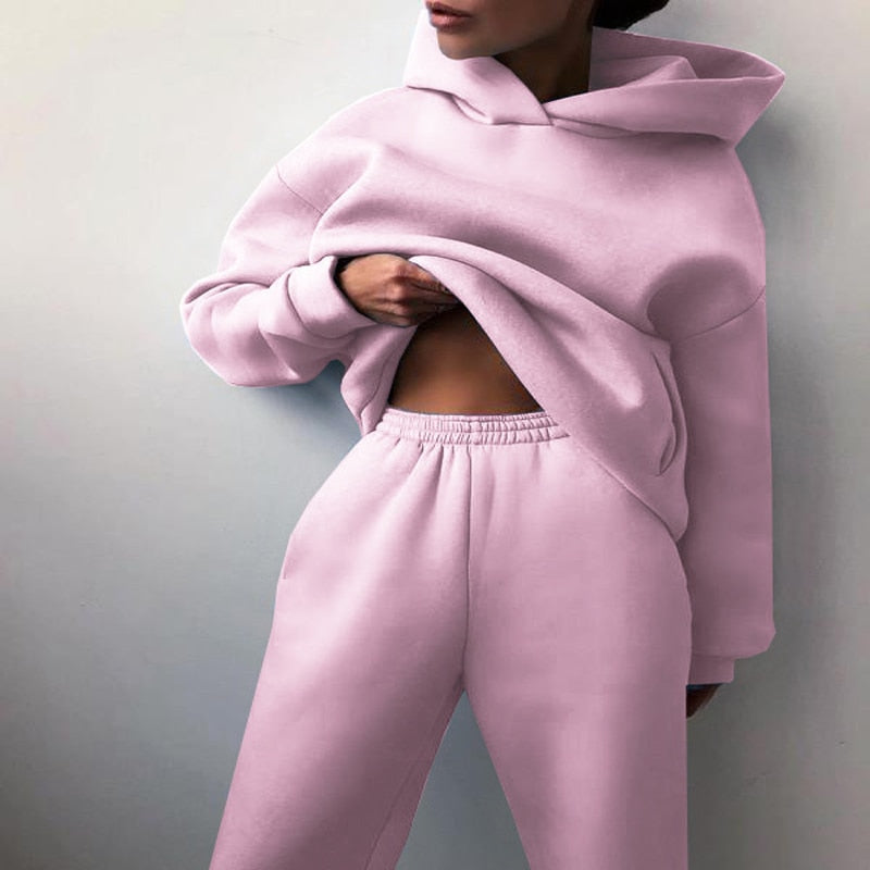 Women's Oversized Hoodie and Jogger Lounge Set