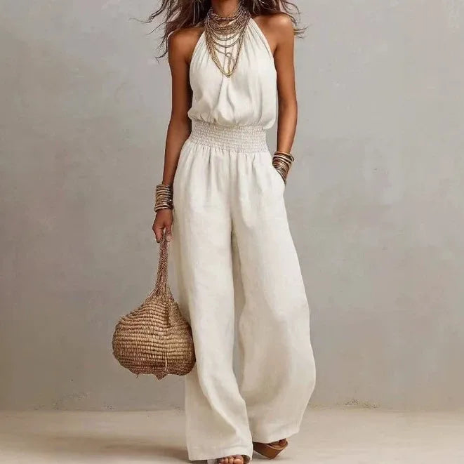Women's Sleeveless Wide Leg Jumpsuit - photo 1