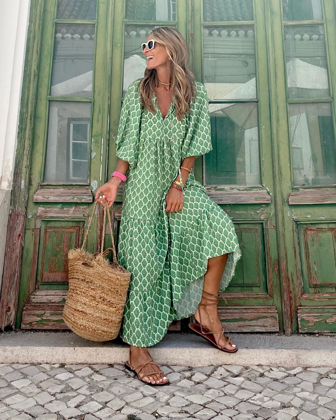 Sophia - Abito lungo bohémien dalla vestibilità ampia da donna