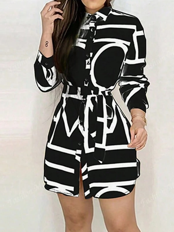 Etheline - Women's Dress with Button Front - photo 3