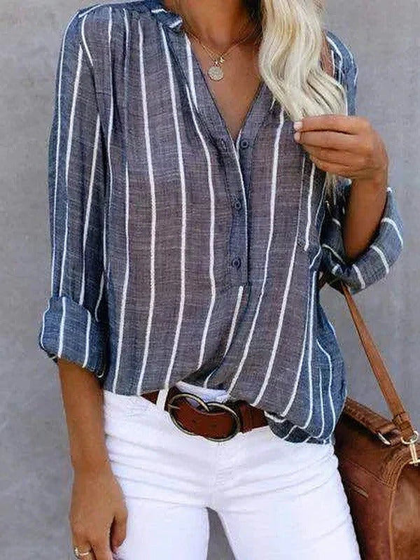 Katarina - Women's Blouse with Stripe - photo 2