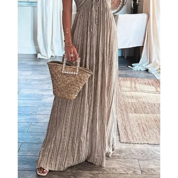 Women's Elara Lightweight Flowy Pleated Summer Maxi Dress - photo 10