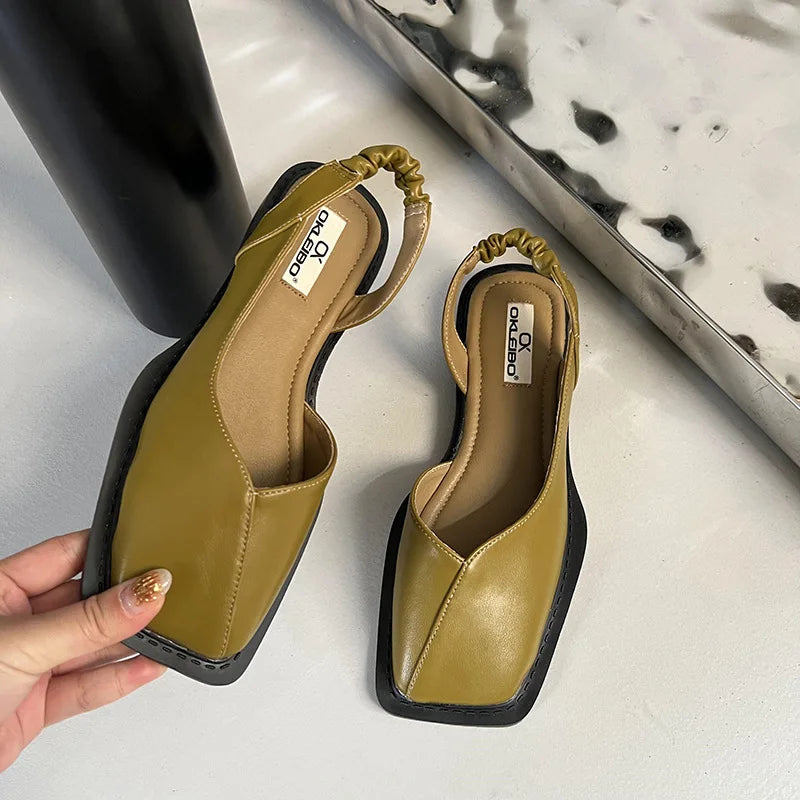 Women's Square Toe Slingback Sandals for Everyday Wear - photo 1