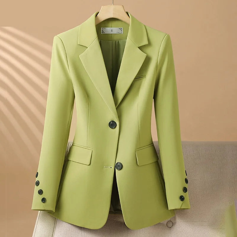 Hana - Women's Tailored Blazer with Single-Breasted Front