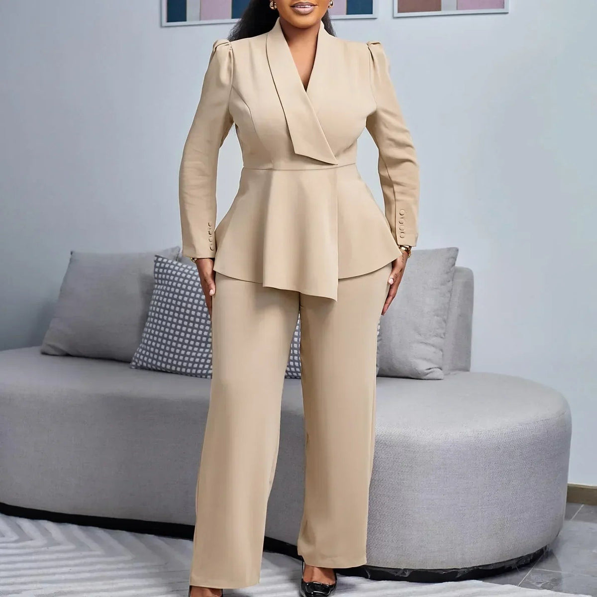 Kylie | Chic Formal Suit Set with Tailored Long Blazer for Women - photo 1