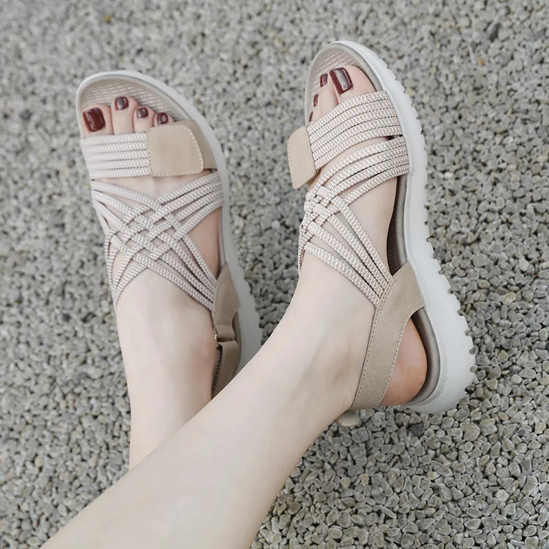 Women's Orthopedic Platform Sandals With Cushioned Arch Support — Stylish Comfort Heels for All-Day Wear