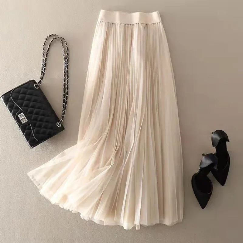 Paloma - Women's High-Waist Pleated Midi Skirt - photo 4