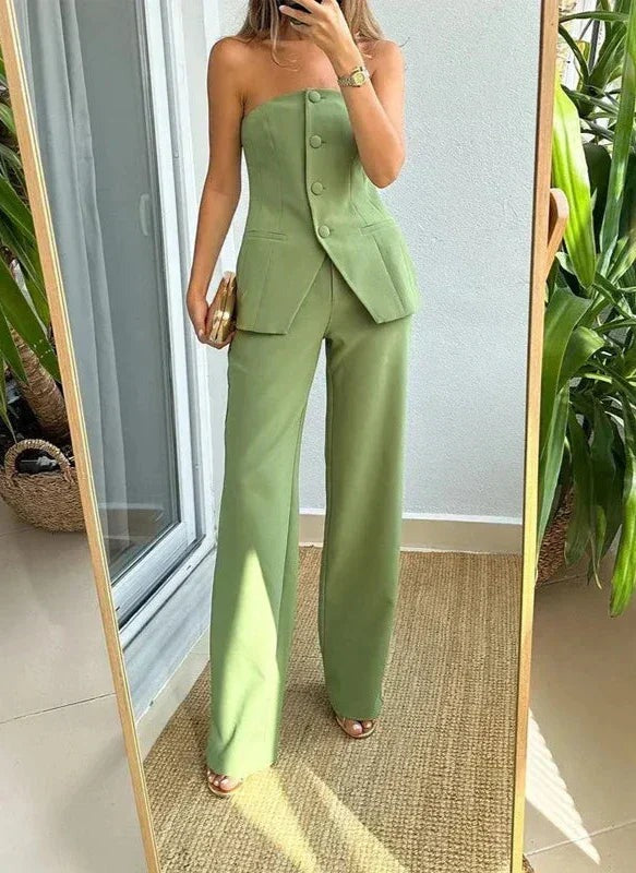 Niamh - Women's Two-Piece Set with Matching Trousers
