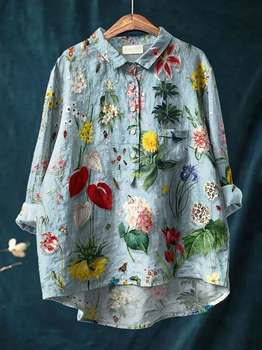Liv - Women's Loose-Fit Floral Shirt - photo 1