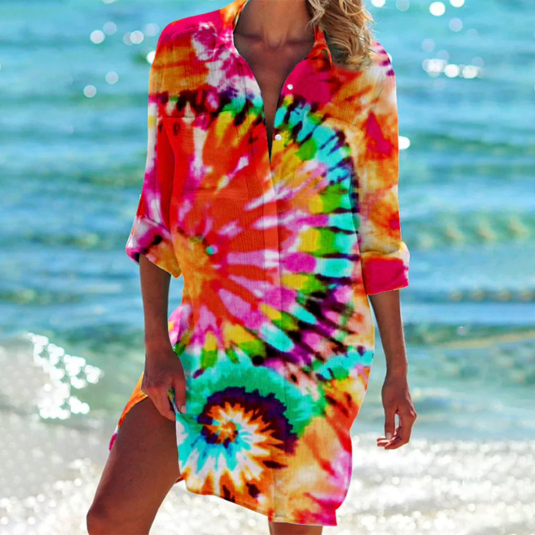 Codruta - Women's Shirt Dress with Relaxed Fit