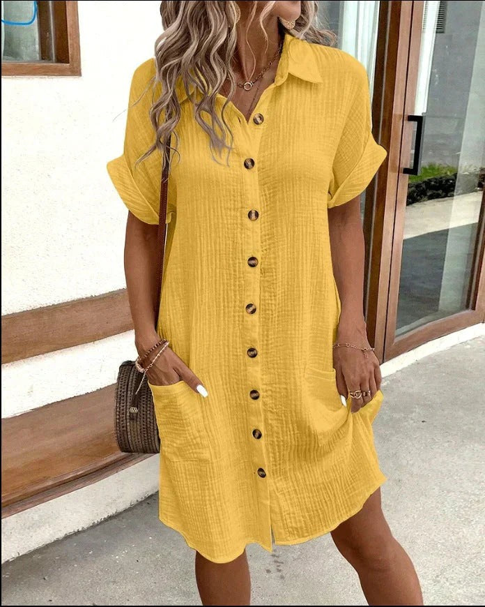 Stylish Cotton Polo Dress for Women - photo 3
