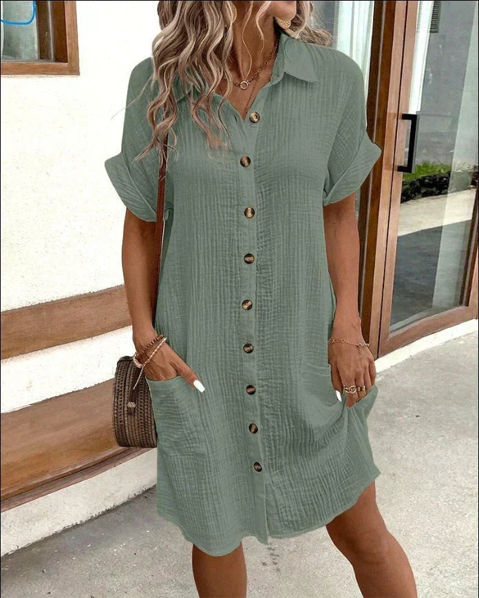 Stylish Cotton Polo Dress for Women - photo 4