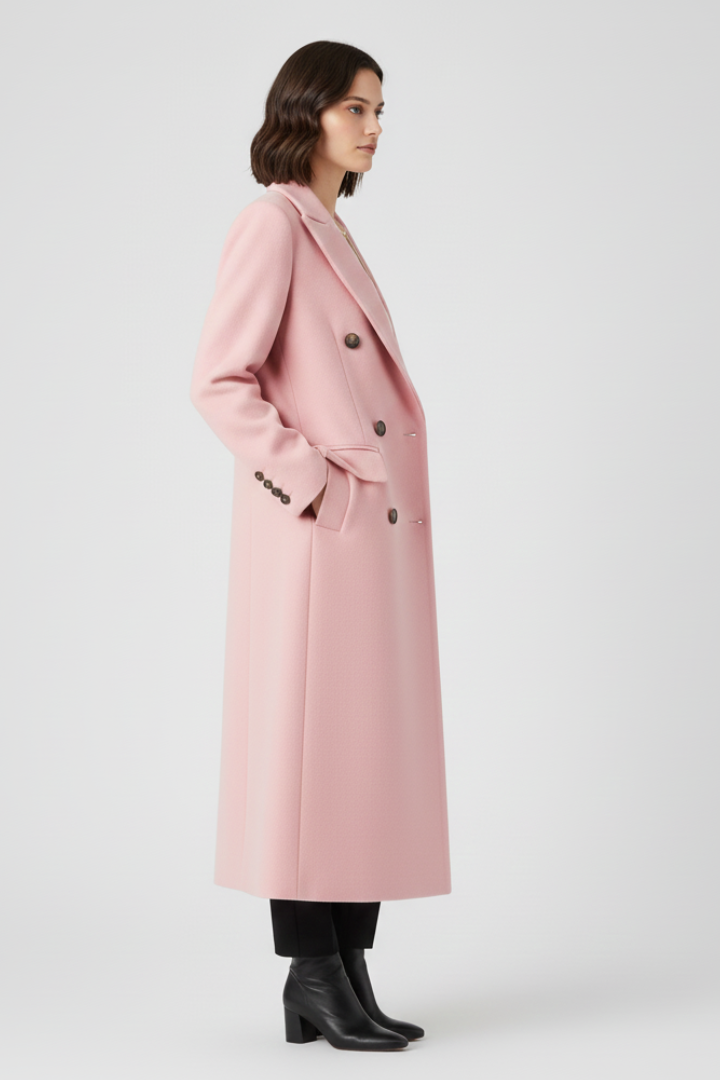 Cappotto da donna con revers e chiusura a bottoni
