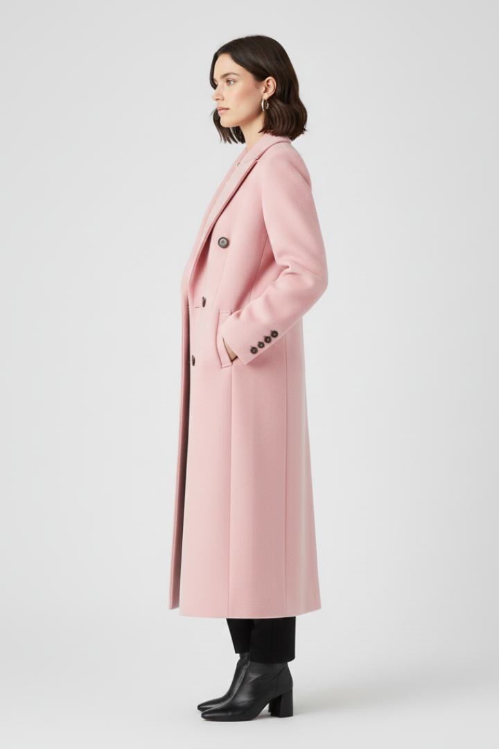 Cappotto da donna con revers e chiusura a bottoni