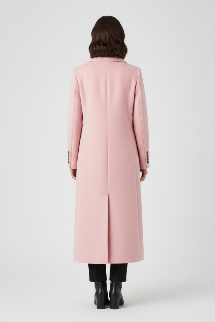 Cappotto da donna con revers e chiusura a bottoni