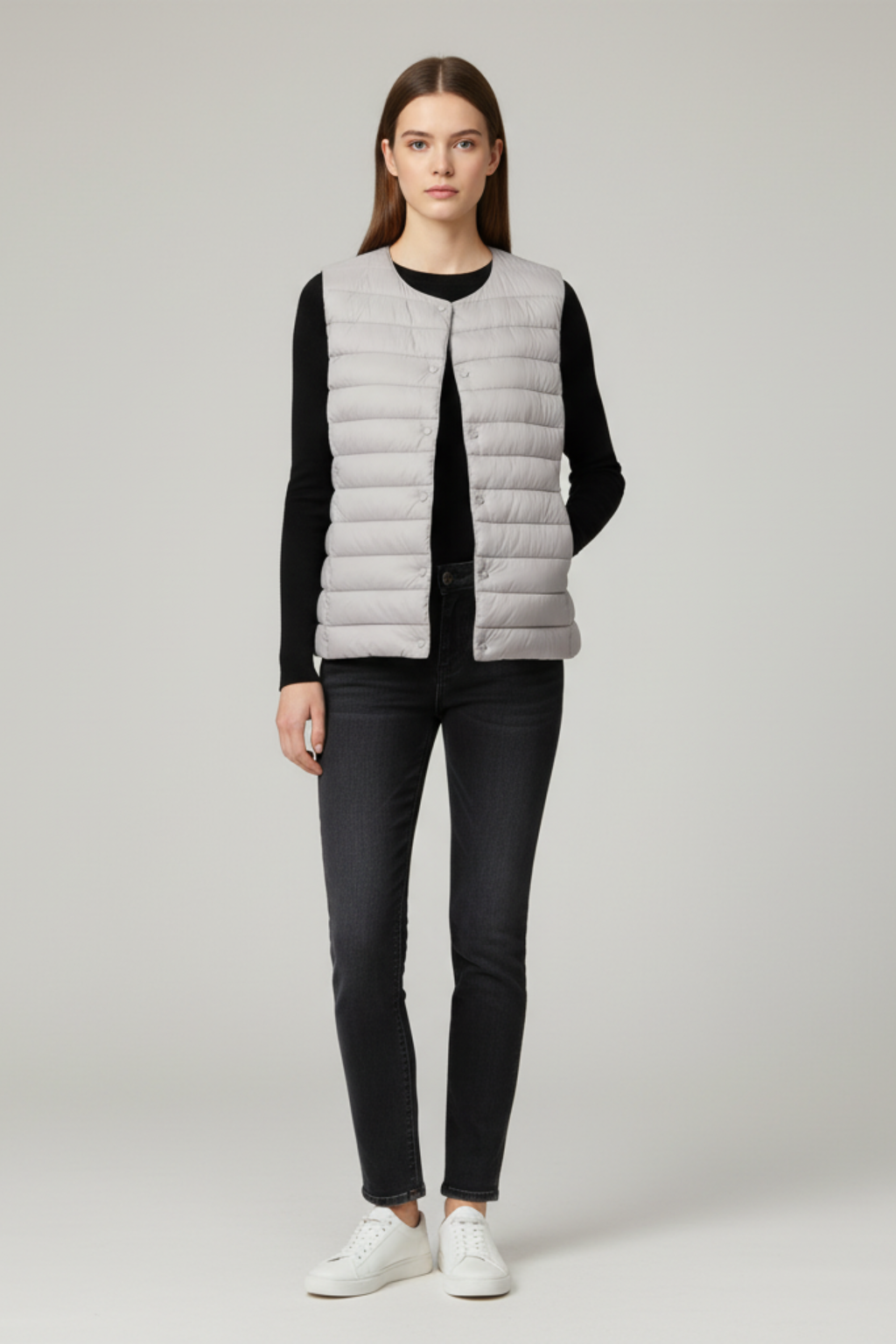 Gilet in piuma da donna elegante e ultraleggero