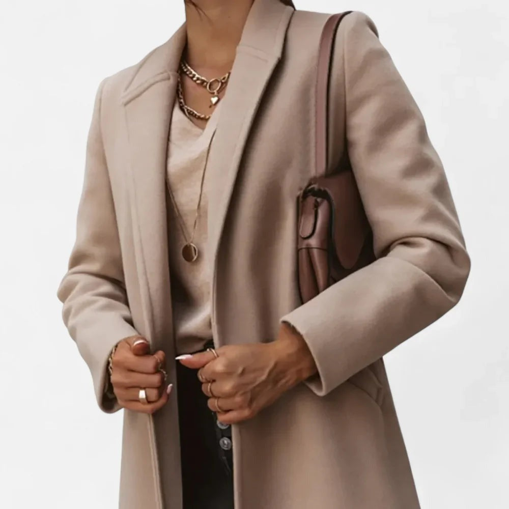 Women’s Winter Overcoat – Lapel Collar Elegance - photo 6