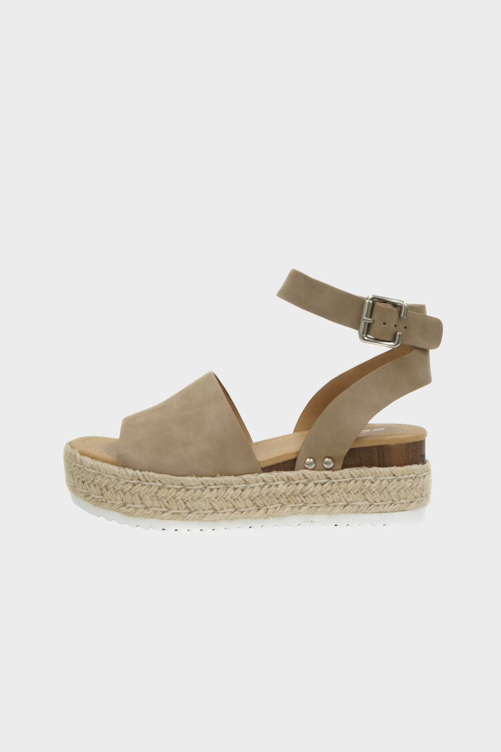 Sandali espadrillas da donna con zeppa e plateau