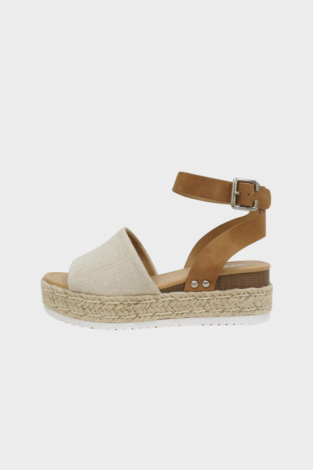 Sandali espadrillas da donna con zeppa e plateau