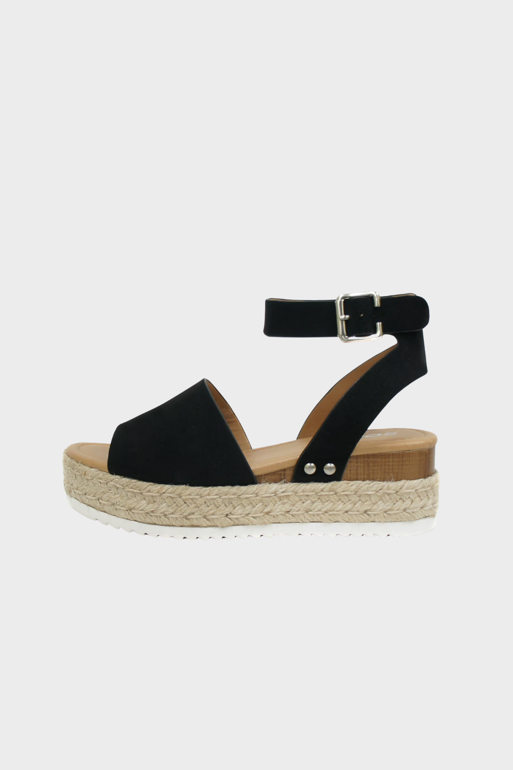 Sandali espadrillas da donna con zeppa e plateau