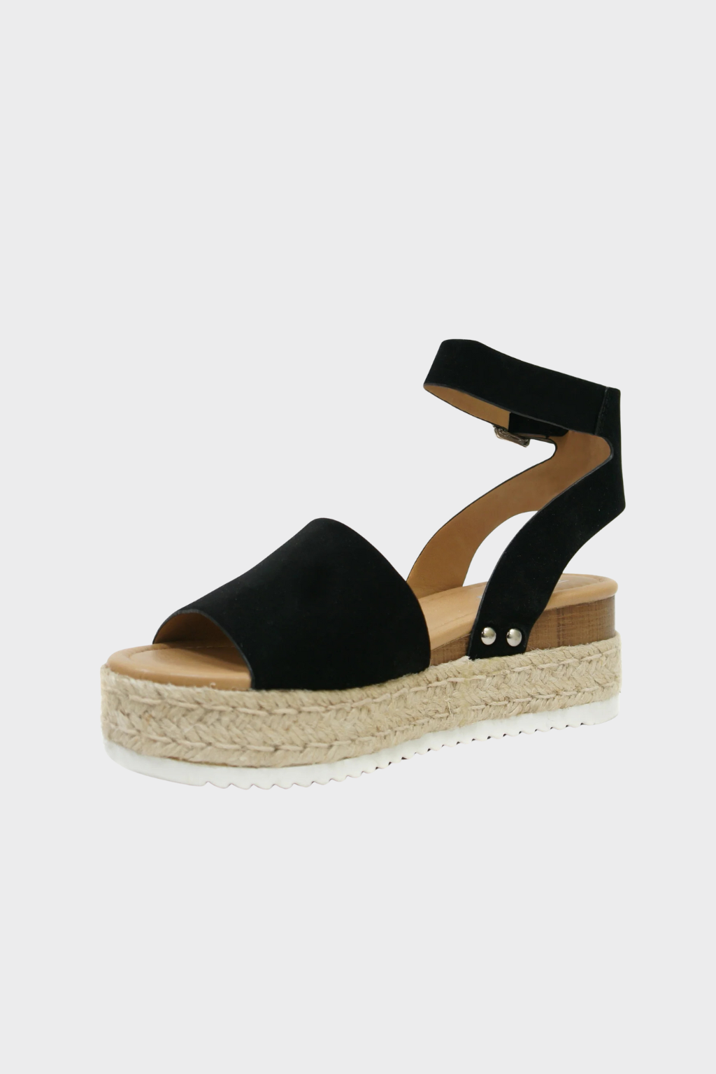 Sandali espadrillas da donna con zeppa e plateau