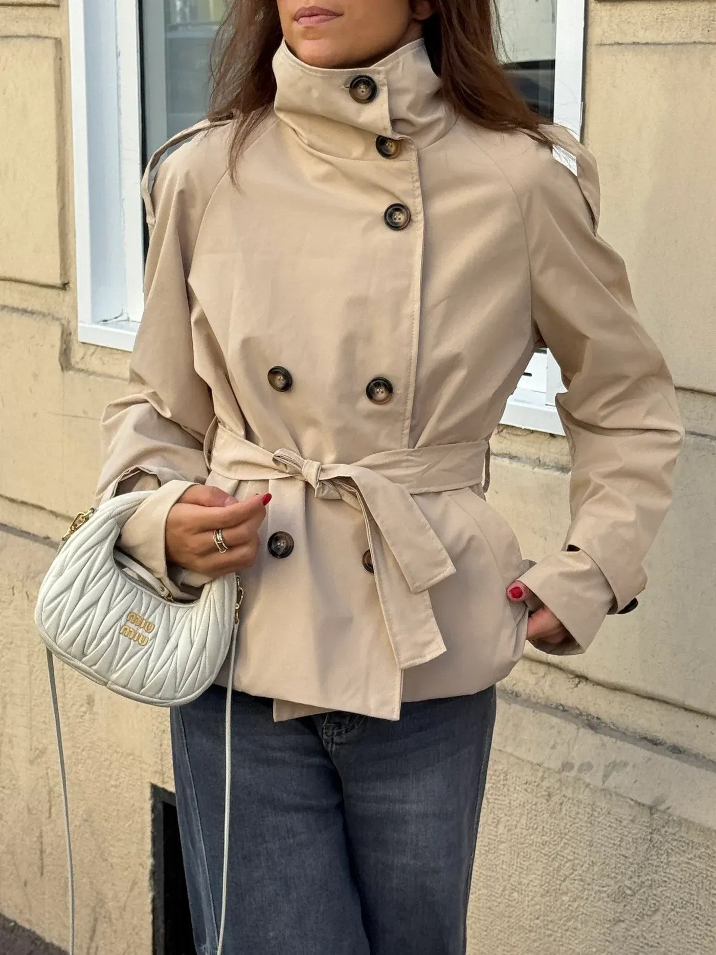 Women's Tailored Water Repellent Trench Coat - photo 1