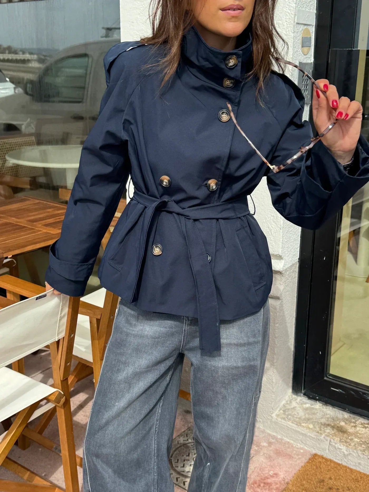 Women's Tailored Water Repellent Trench Coat - photo 8