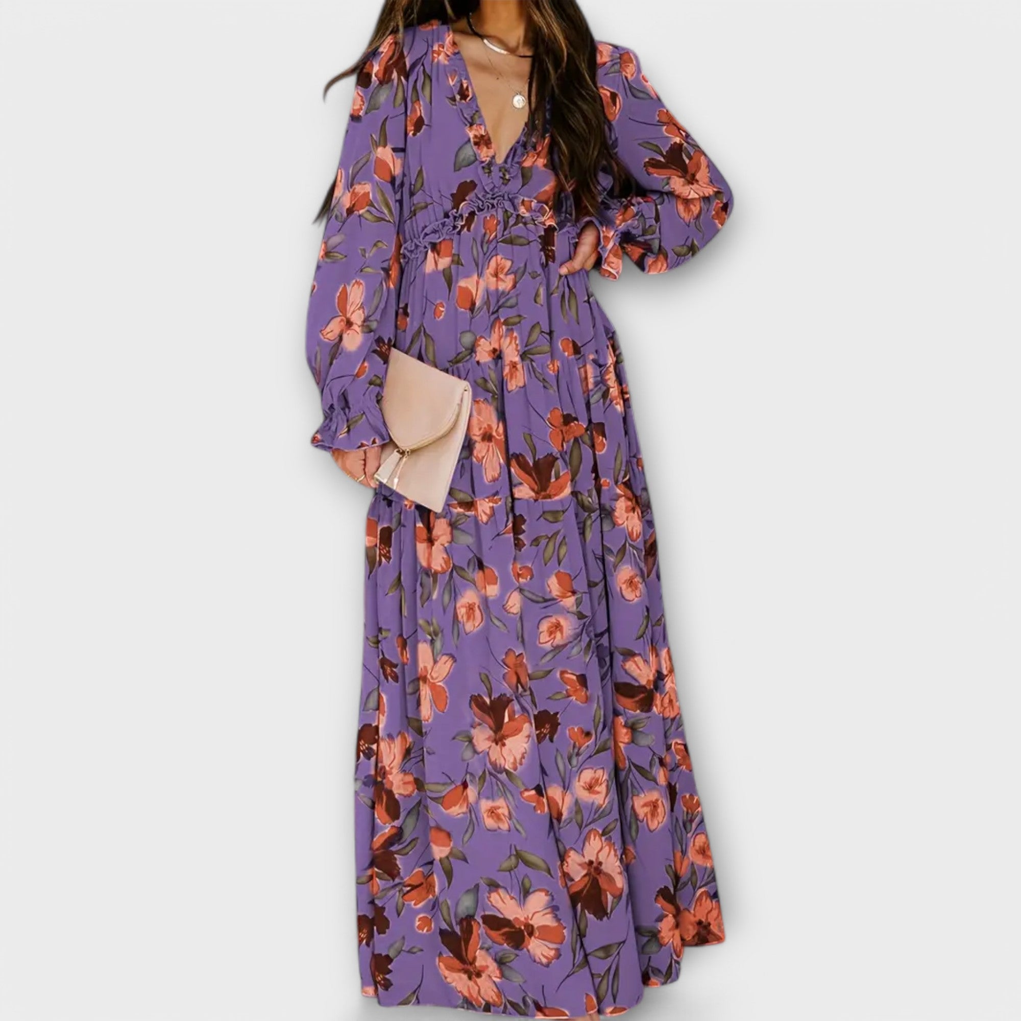 Wilma™ pentru femei | Rochie maxi cu decolteu în V floral