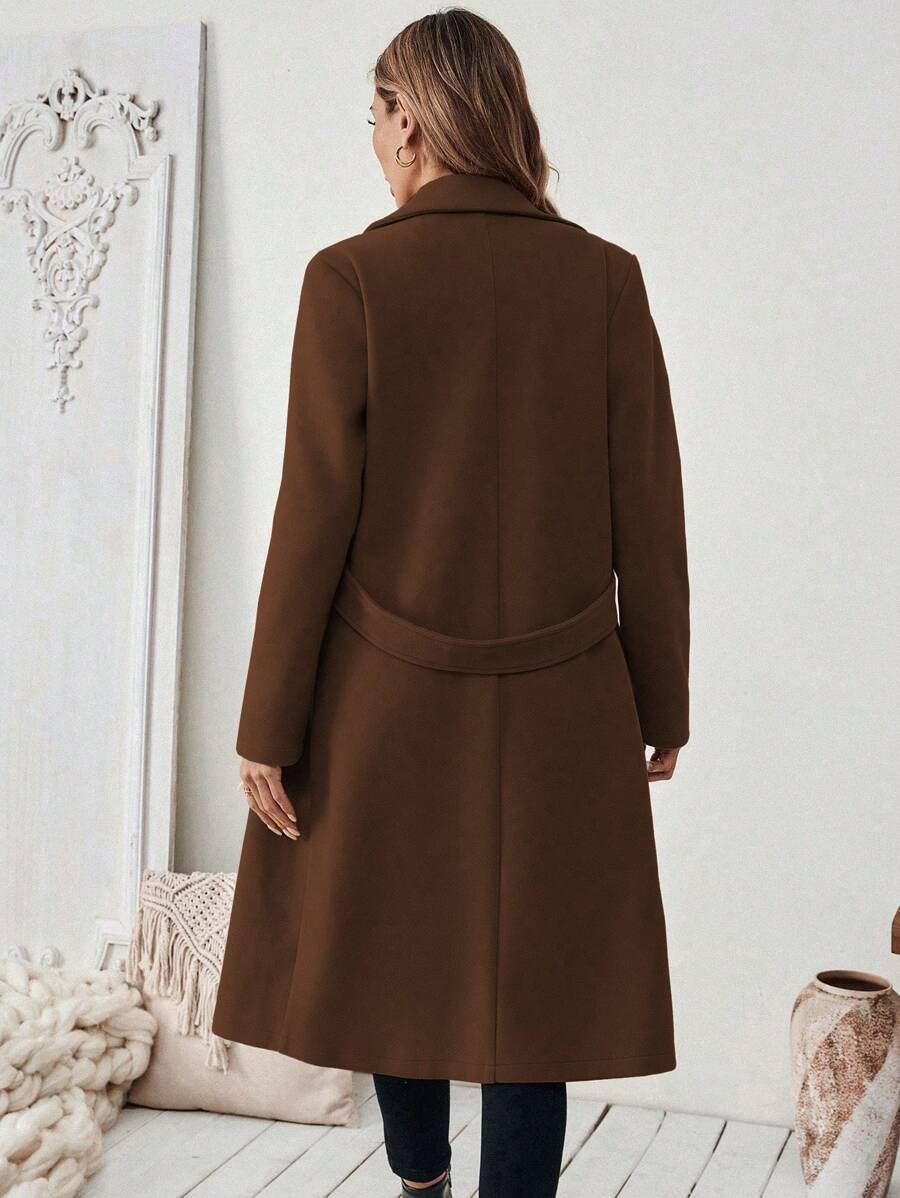 Adelheid - Women's Coat with Lapel Collar