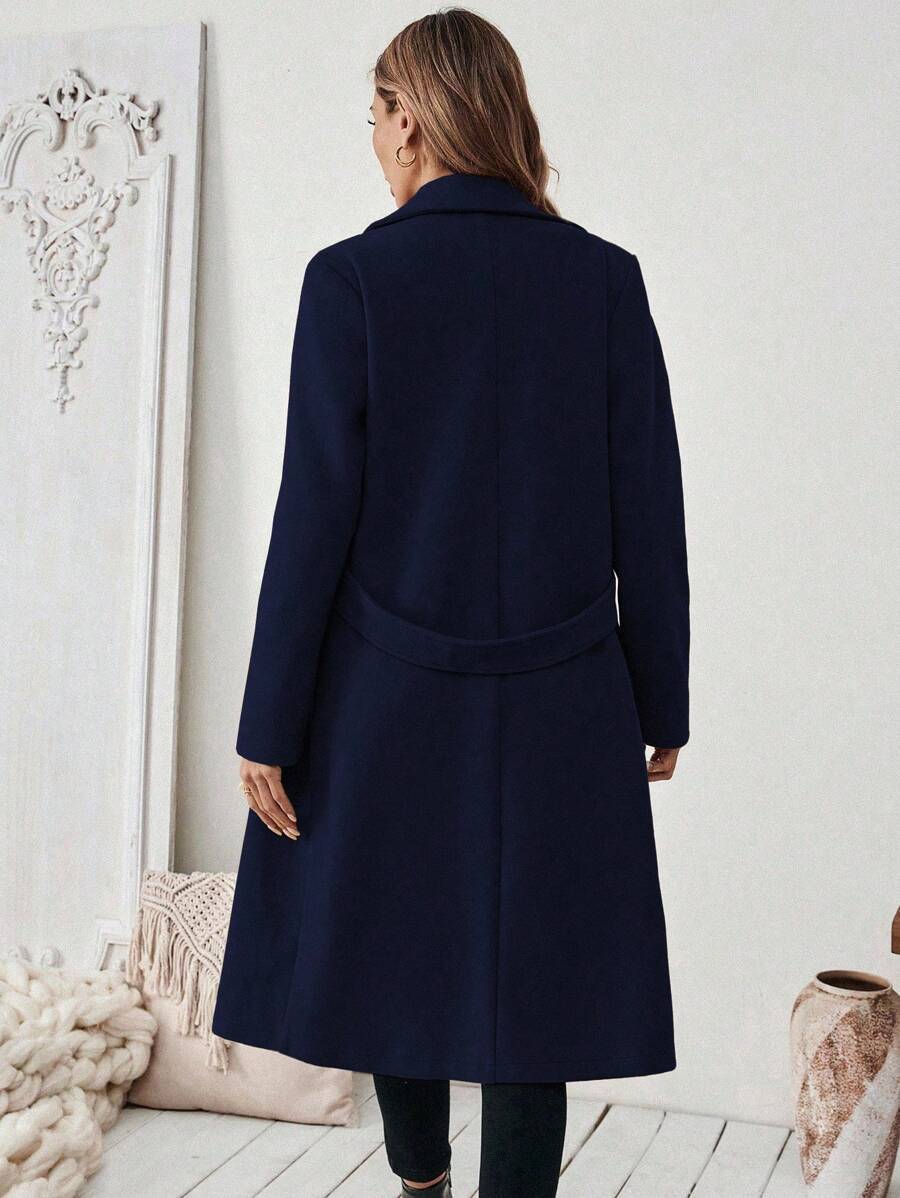Adelheid - Women's Coat with Lapel Collar