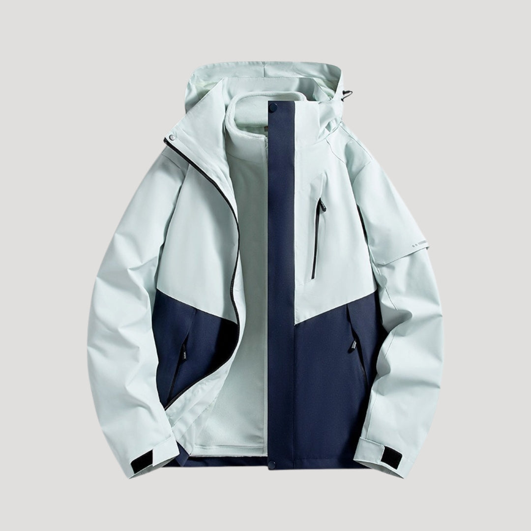 Adelia - Women's Waterproof Hooded Rain Jacket with Zip Pockets - photo 3