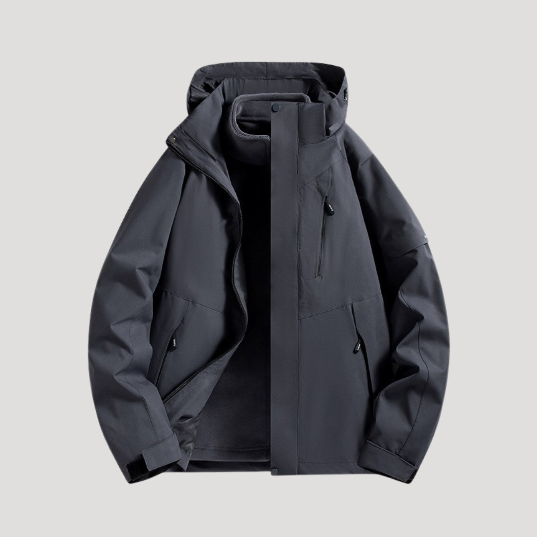 Adelia - Women's Waterproof Hooded Rain Jacket with Zip Pockets - photo 5