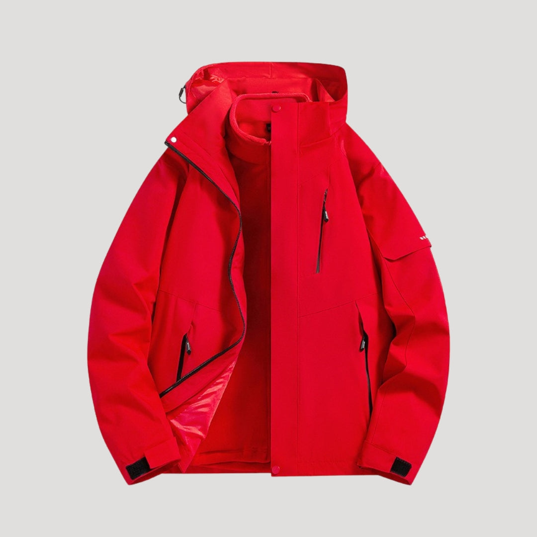 Adelia - Women's Waterproof Hooded Rain Jacket with Zip Pockets - photo 6