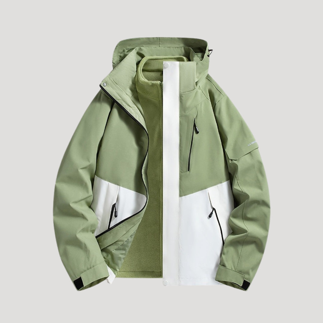 Adelia - Women's Waterproof Hooded Rain Jacket with Zip Pockets - photo 8