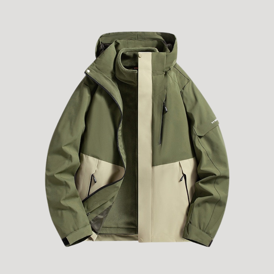 Adelia - Women's Waterproof Hooded Rain Jacket with Zip Pockets - photo 9