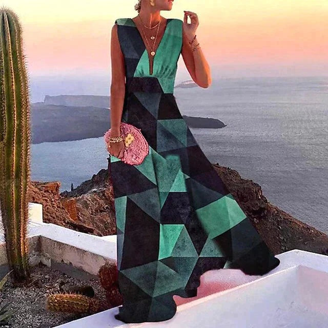 Women’s Bohemian Sleeveless Maxi Dress - photo 4