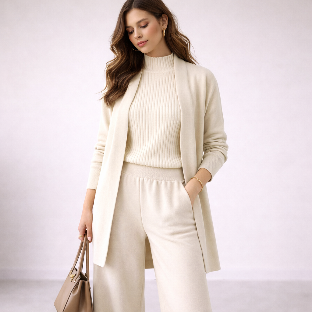 Alessia - Women's Ribbed Two-Piece Set - photo 2
