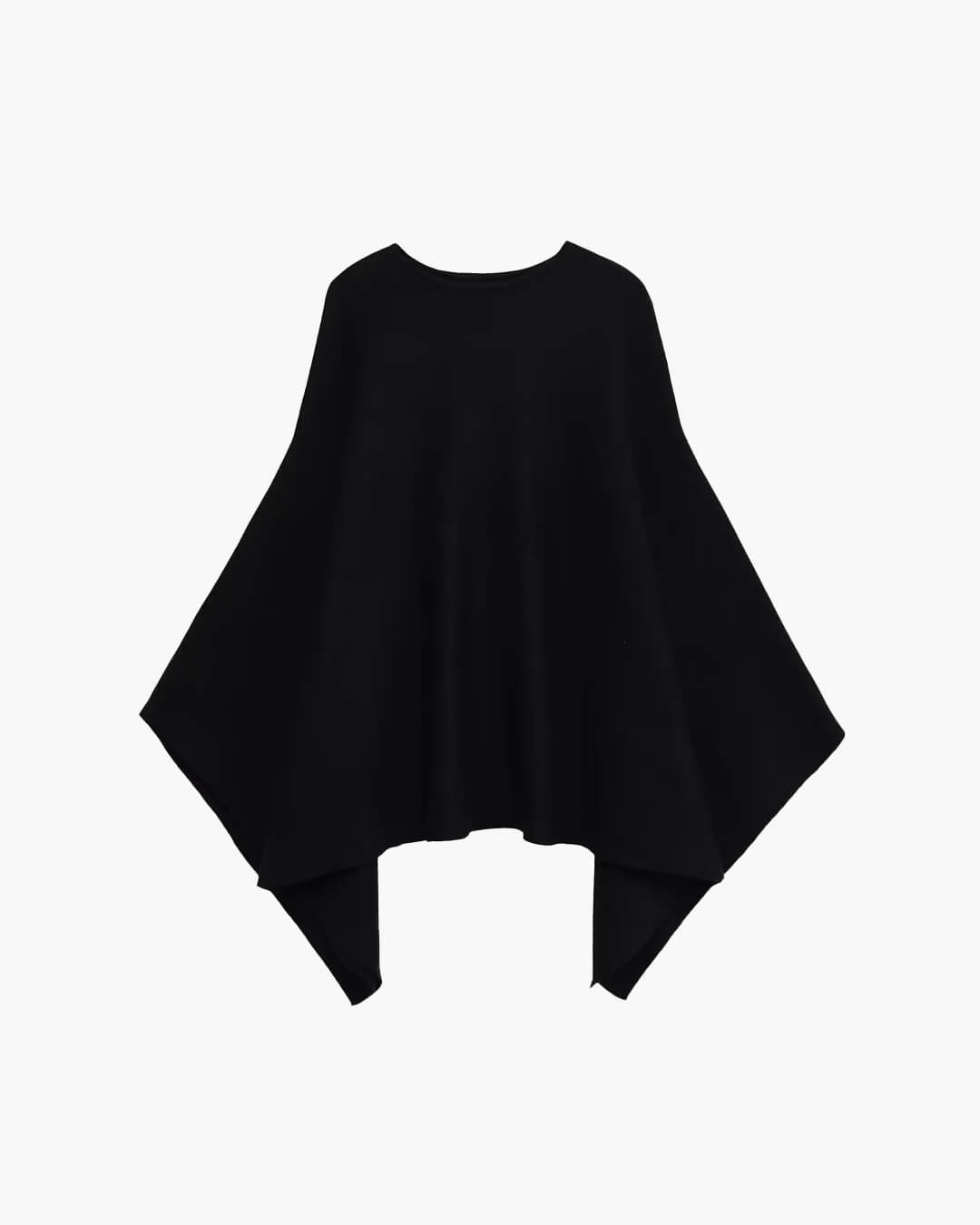 Alma - Women's Relaxed Cape with a Knitted Finish - photo 2