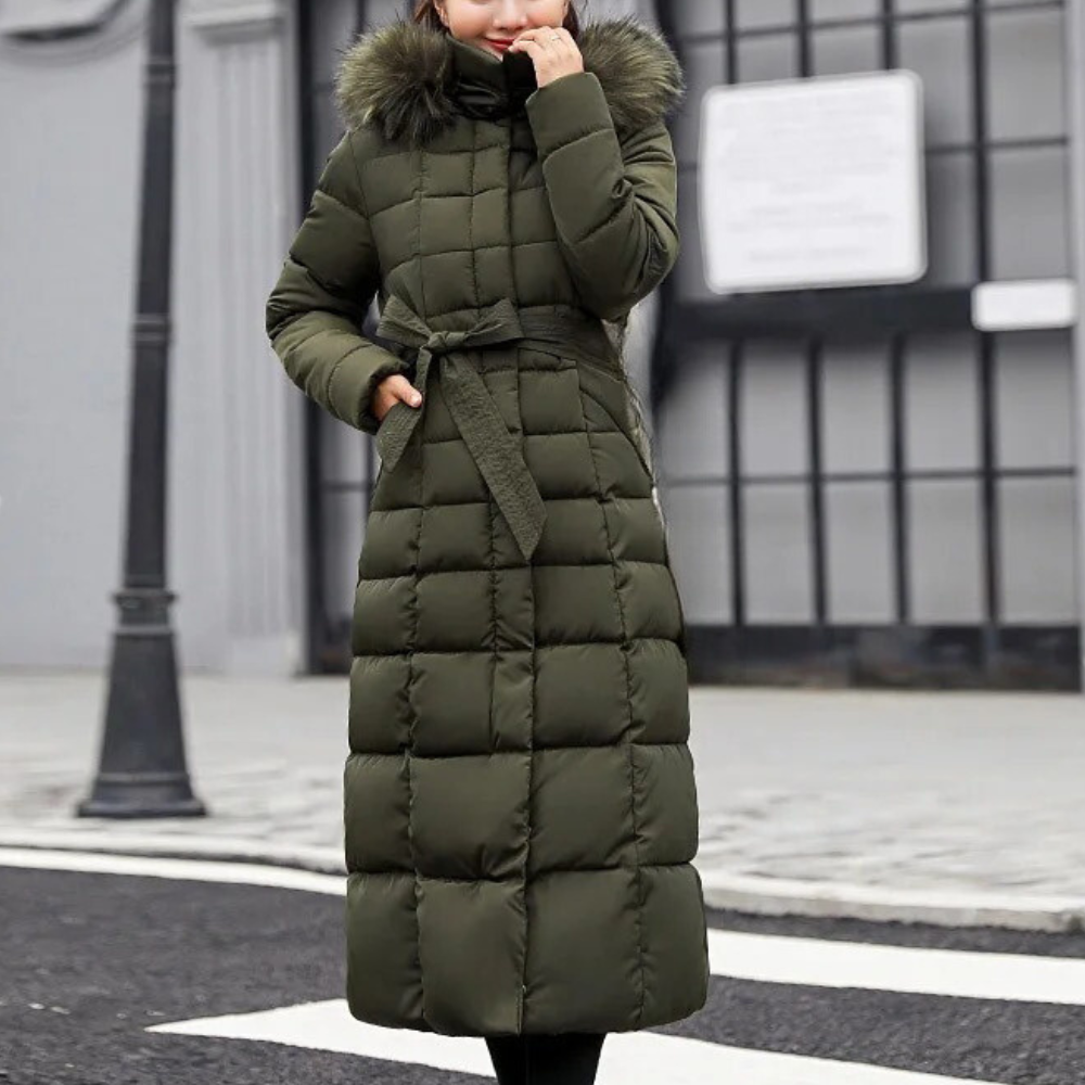Amabel - Women's Longline Coat with a Quilted Finish - photo 1