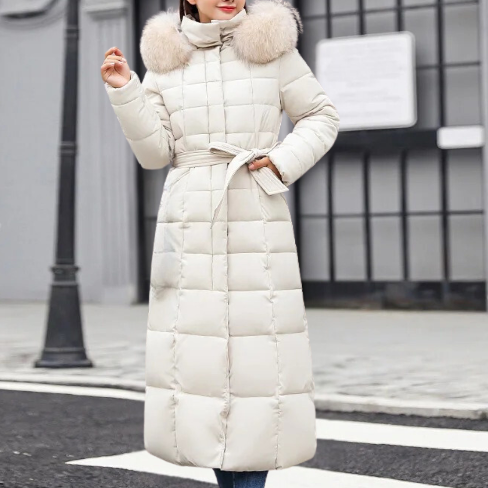 Amabel - Women's Longline Coat with a Quilted Finish - photo 2